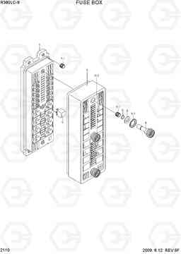 2110 FUSE BOX R380LC-9, Hyundai