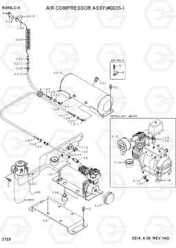 2120 AIR COMPRESSOR(#0035-) R380LC-9, Hyundai