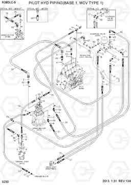 3230 PILOT HYD PIPING(BASE 1, MCV TYPE 1) R380LC-9, Hyundai