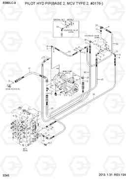 3245 PILOT HYD PIP(BASE 2,MCV TYPE 2,#0176-) R380LC-9, Hyundai