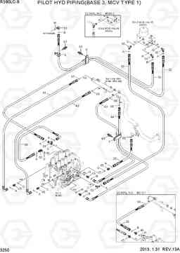 3250 PILOT HYD PIPING(BASE 3, MCV TYPE 1) R380LC-9, Hyundai