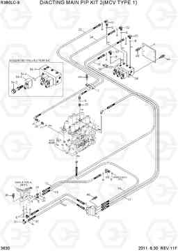 3630 D/ACTING MAIN PIP KIT 2(MCV TYPE 1) R380LC-9, Hyundai