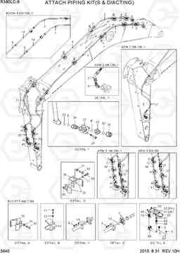 3640 ATTACH PIPING KIT(S & D/ACTING) R380LC-9, Hyundai