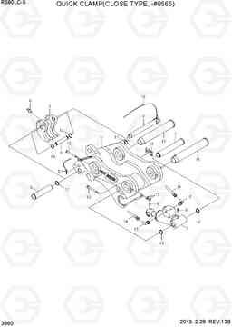 3860 QUICK CLAMP(CLOSE TYPE, -#0565) R380LC-9, Hyundai