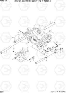 3880 QUICK CLAMP(CLOSE TYPE 1, #0566-) R380LC-9, Hyundai
