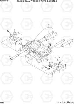 3886 QUICK CLAMP(CLOSE TYPE 2, #0582-) R380LC-9, Hyundai