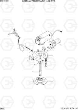 3890 SEMI AUTO GREASE LUB SYS R380LC-9, Hyundai