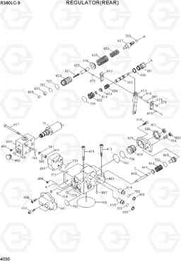 4030 REGULATOR(REAR) R380LC-9, Hyundai