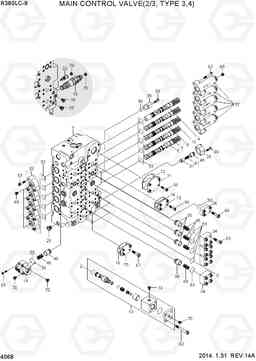 4068 MAIN CONTROL VALVE(2/3, TYPE 3,4) R380LC-9, Hyundai