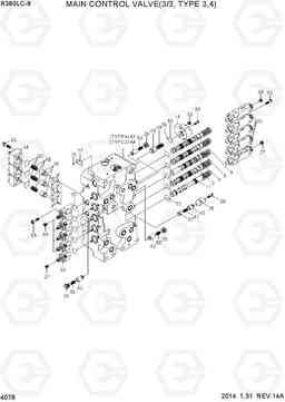 4078 MAIN CONTROL VALVE(3/3, TYPE 3,4) R380LC-9, Hyundai