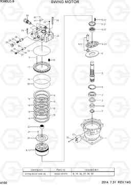 4100 SWING MOTOR R380LC-9, Hyundai