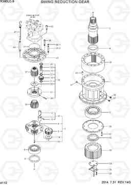 4110 SWING REDUCTION GEAR R380LC-9, Hyundai