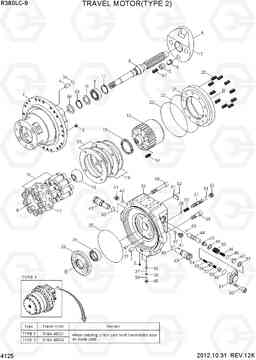 4125 TRAVEL MOTOR(TYPE 2) R380LC-9, Hyundai