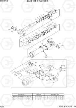 4200 BUCKET CYLINDER R380LC-9, Hyundai