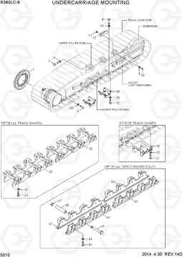 5010 UNDERCARRIAGE MOUNTING R380LC-9, Hyundai