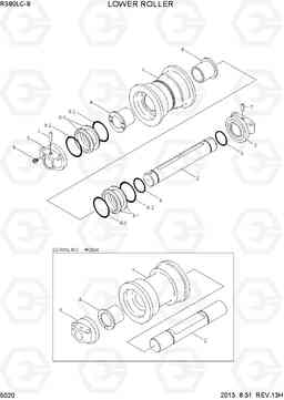 5020 LOWER ROLLER R380LC-9, Hyundai