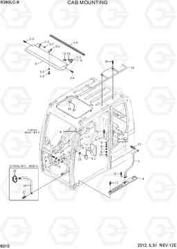 6010 CAB MOUNTING R380LC-9, Hyundai