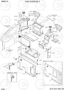 6100 CAB INTERIOR 3 R380LC-9, Hyundai