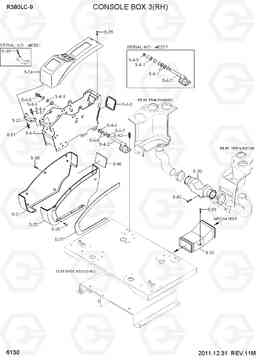 6130 CONSOLE BOX 3(RH) R380LC-9, Hyundai