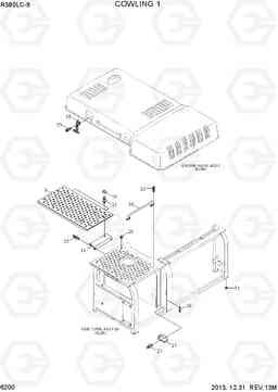 6200 COWLING 1 R380LC-9, Hyundai