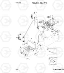 6270 TOOL BOX MOUNTING R380LC-9, Hyundai