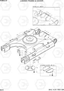 6410 LOWER FRAME & COVER R380LC-9, Hyundai