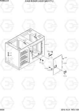 6500 CAB RISER ASSY(#0177-) R380LC-9, Hyundai