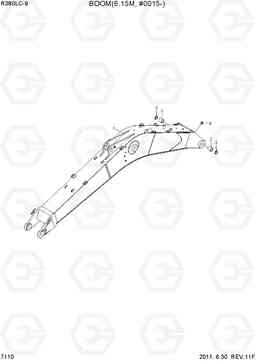 7110 BOOM(6.15M, #0015-) R380LC-9, Hyundai