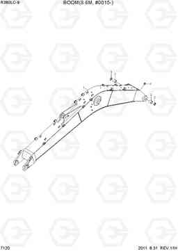 7120 BOOM(8.6M, #0015-) R380LC-9, Hyundai