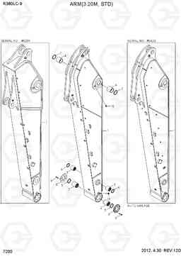 7200 ARM(3.20M, STD) R380LC-9, Hyundai