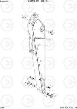 7230 ARM(4.3M, #0015-) R380LC-9, Hyundai