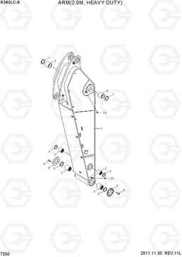 7250 ARM(2.9M, HEAVY DUTY) R380LC-9, Hyundai