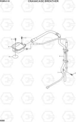 9090 CRANKCASE BREATHER R380LC-9, Hyundai