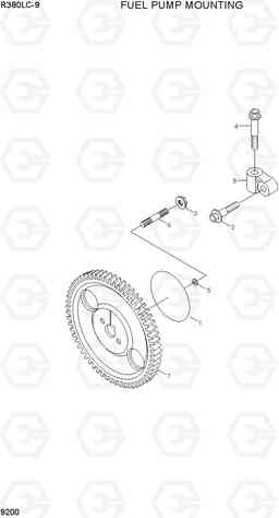 9200 FUEL PUMP MOUNTING R380LC-9, Hyundai