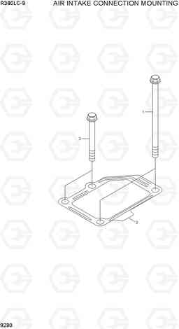 9290 AIR INTAKE CONNECTION MOUNTING R380LC-9, Hyundai