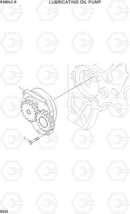 9320 LUBRICATING OIL PUMP R380LC-9, Hyundai