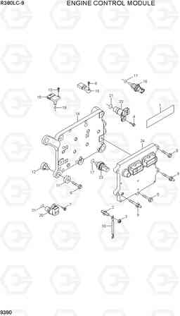 9390 ENGINE CONTROL MODULE R380LC-9, Hyundai