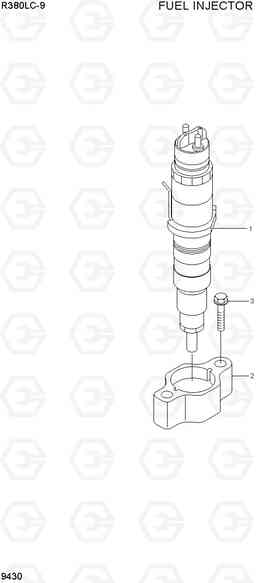 9430 FUEL INJECTOR R380LC-9, Hyundai