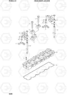 9480 ROCKER LEVER R380LC-9, Hyundai