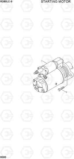 9500 STARTING MOTOR R380LC-9, Hyundai