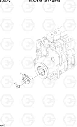 A010 FRONT DRIVE ADAPTER R380LC-9, Hyundai