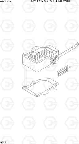 A020 STARTING AID AIR HEATER R380LC-9, Hyundai