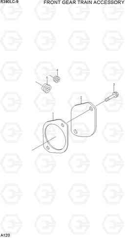 A120 FRONT GEAR TRAIN ACCESSORY R380LC-9, Hyundai