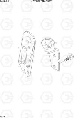 A340 LIFTING BRACKET R380LC-9, Hyundai