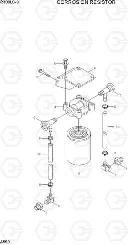 A550 CORROSION RESISTOR R380LC-9, Hyundai