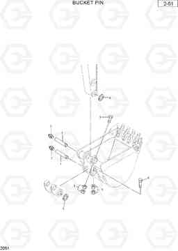 2051 BUCKET PIN R36N-7, Hyundai