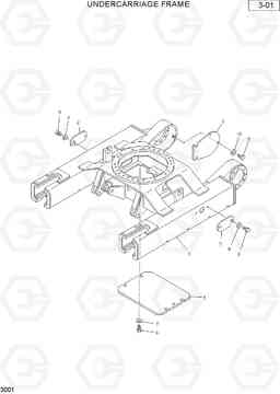 3001 UNDERCARRIAGE FRAME R36N-7, Hyundai