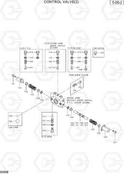 5005B CONTROL VALVE(2) R36N-7, Hyundai