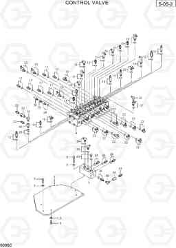 5005C CONTROL VALVE(3) R36N-7, Hyundai