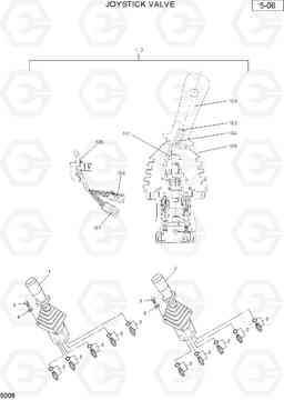 5006 JOYSTICK VALVE R36N-7, Hyundai